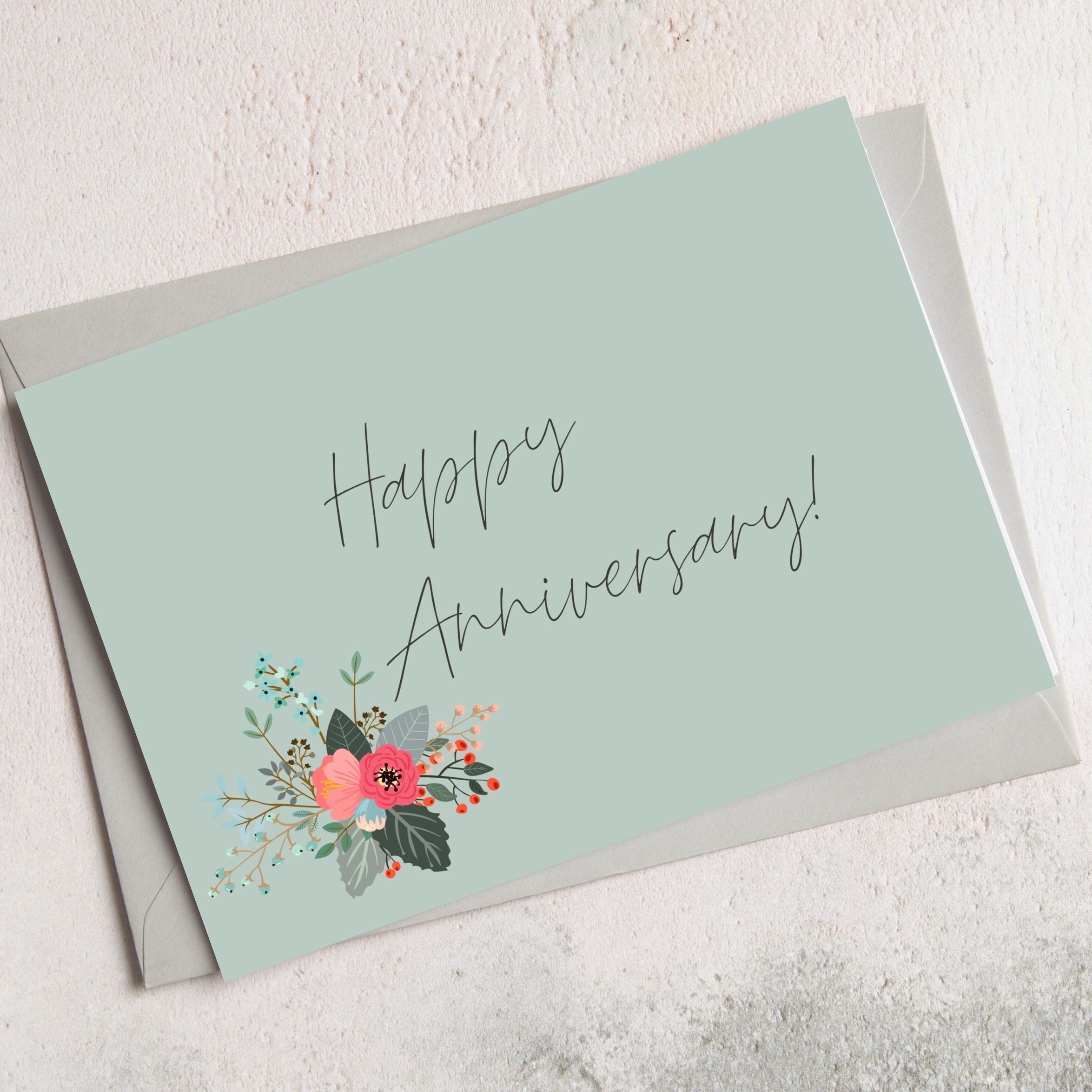 Tarjeta de felicitaciones de aniversario