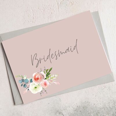 Bridesmaid Greetings Card