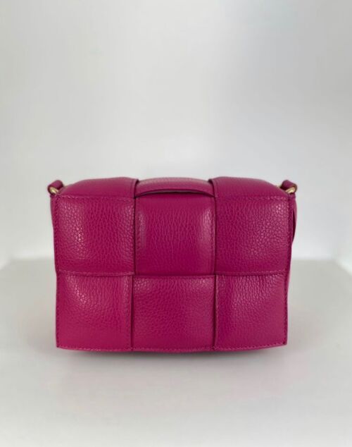 Muria Fuchsia Leather Crossbody Bag