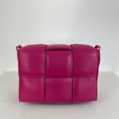 Muria Fuchsia Leather Crossbody Bag