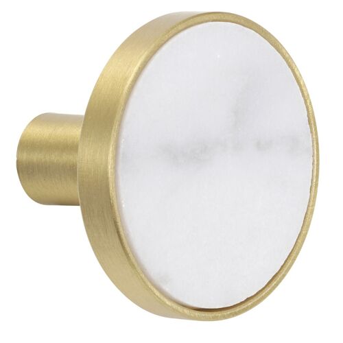 White Marble Knob/handle small