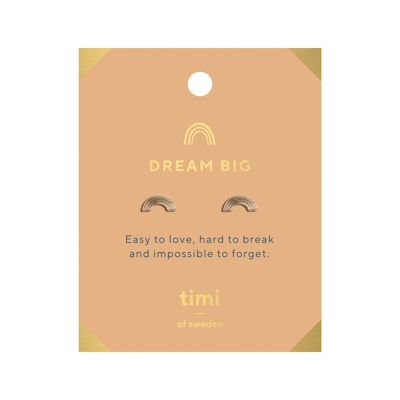 Timi of Sweden | Dream Big Rainbow Örhängen Gold | Exclusive Scandinavian design that is the perfect gift for every women