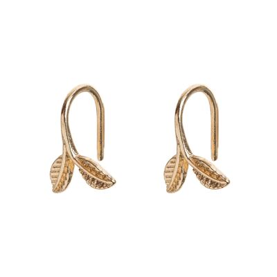 Timi of Sweden | Minimalistisk löv örhängen Gold | Exclusive Scandinavian design that is the perfect gift for every women