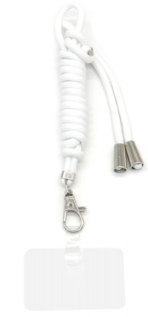 PC2157-019 Phone Cord - Necklace 150cm White