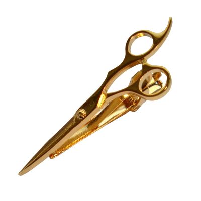 Scissors Gold Tie Bar