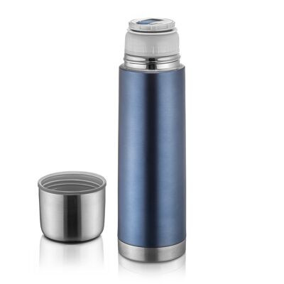 Colour stainless steel vacuum bottle, 500 ml, anthracite