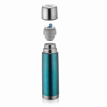 Bouteille sous vide en acier inoxydable de couleur, 500 ml, bleu pacifique 2