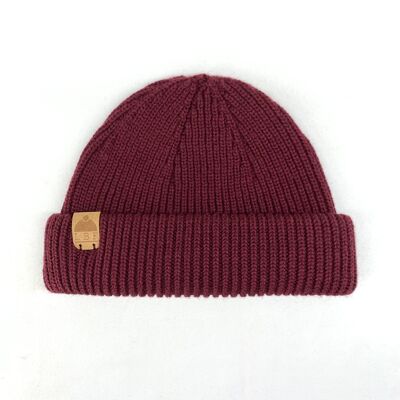 Gorro de lana LBF burdeos