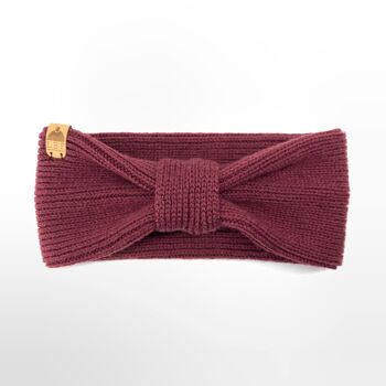 Bandeau laine LBF bordeaux