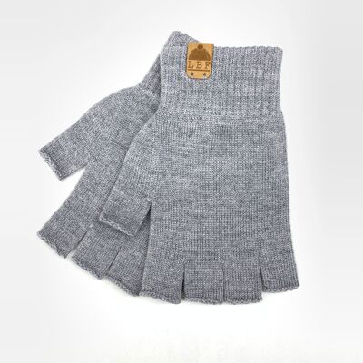 LBF gray wool mitten