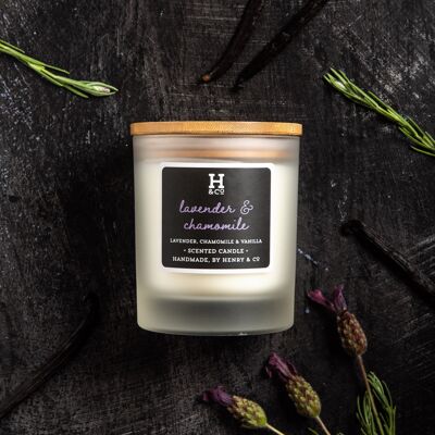 Lavender & Chamomile Scented Candle