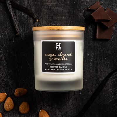 Cacao, Almond and Vanilla Scented Candle