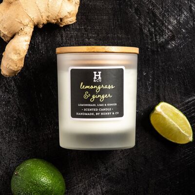 Lemongrass & Ginger Scented Candle