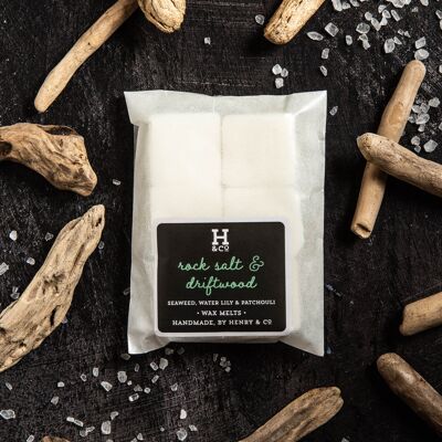 Rock salt & Driftwood Wax Melts - 6 pack