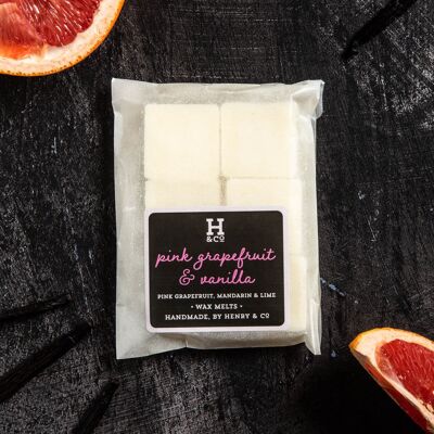 Pink Grapefruit & Vanilla Wax Melts - 6 pack