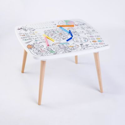 Il tavolo delle attività educative colorabili per colorare all'infinito - L'Atelier des Artistes