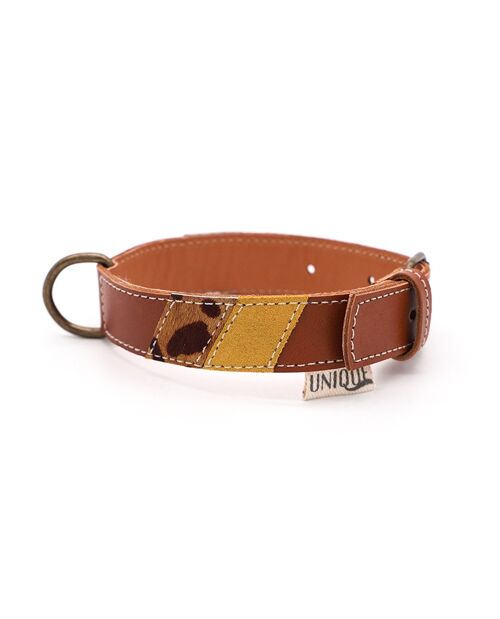 Unique Collar Pet Brown - L