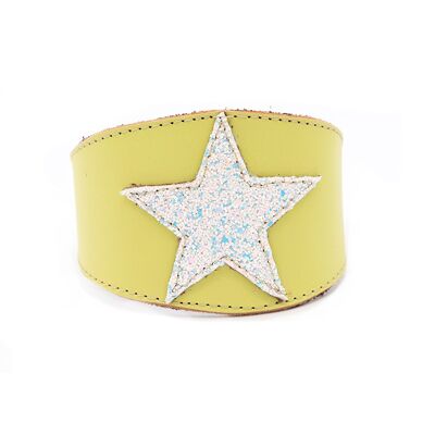 Unique Collar Galgo Estrella Yellow - L