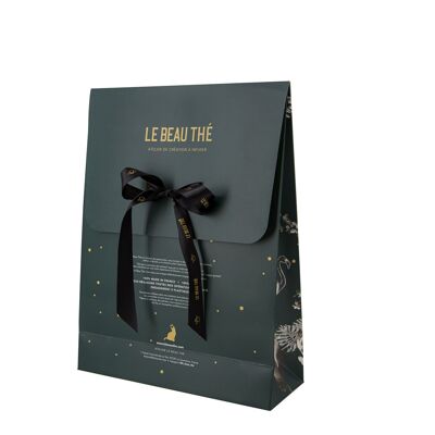 Hot gold gilded gift bag