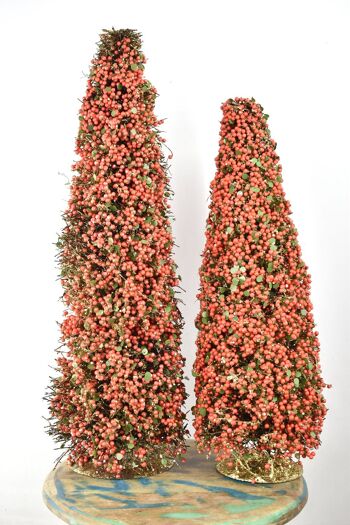 Sapin de Noël - Rouge & Or - 60 cm 1