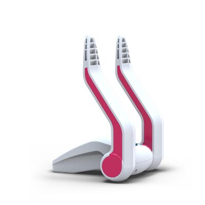 Schoenendroger & adapter set - roze-wit