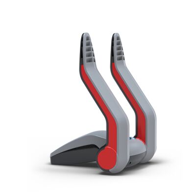 Shoe dryer & adapter set - red-grey