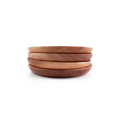 Summer Tableware - Breakfast Plate - Handmade - Khaya Wood - Eco-friendly