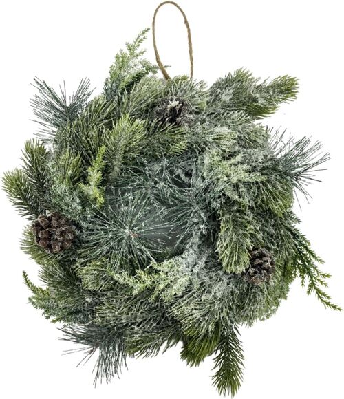 Kerstkrans met dennenappels | ø 35 cm | Decoratieve kerstkrans | Kerst decoratie |Kransen | Groen