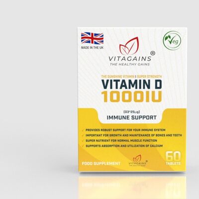 VitaGains Vitamina D3 1000IU