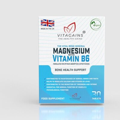 VitaGains magnesio y vitamina B6