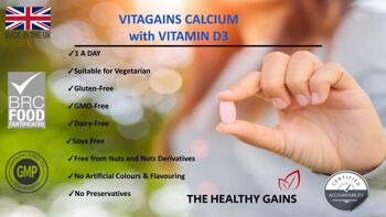 VitaGains Calcium avec Vitamine D3 4