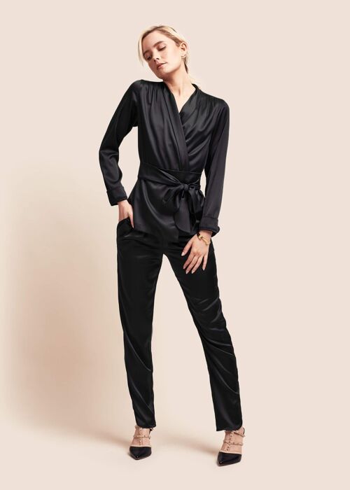 Roxy Ebony Silk Suit