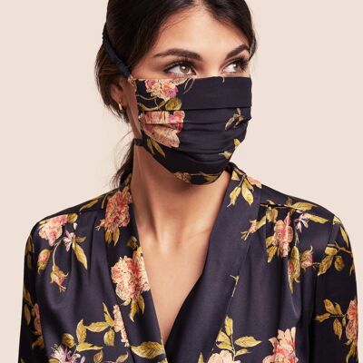 Silk Face Mask - Flora