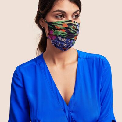 Silk Face Mask - Liberty London Dahlia