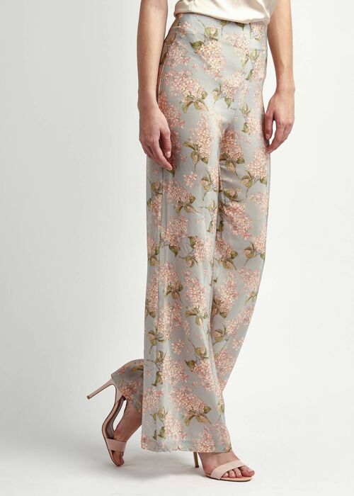 Eva Florence Silk Palazzo Trousers