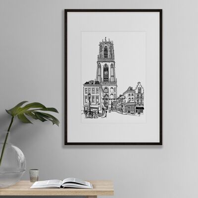 print 'Dom Utrecht Zadelstraat Black and White'