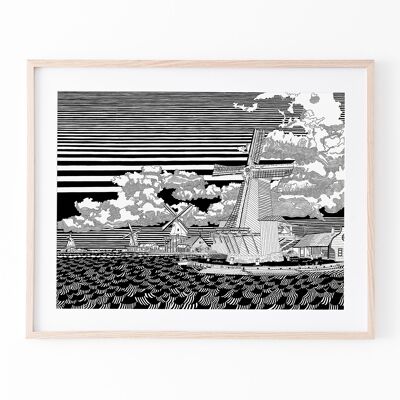 print 'Zaanse Schans Black and White'