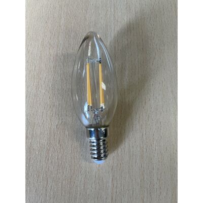 Vela Edison - LED Transparente 2700K