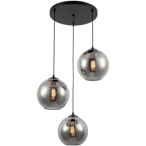 Hanging lamp Smoke Glass 3-Light