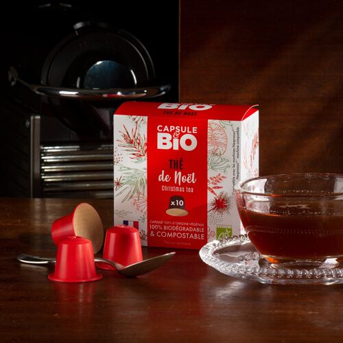 Thé de Nöel bio -  Capsules Nespresso zéro déchet x10