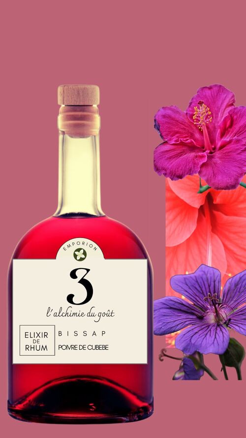 Elixir de rhum N°3 Bissap - hibiscus