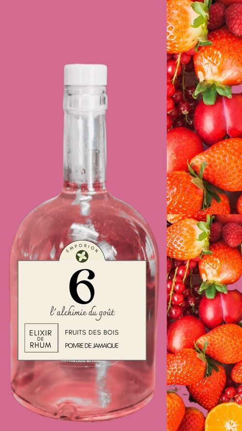 Elixir de  rhum N°6 Fruits des bois - Erable - Piment de Jamaïque  500 ml