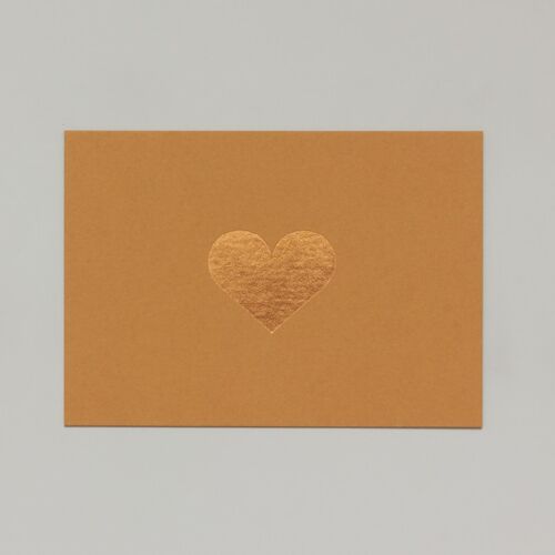 Heart Card - Gold