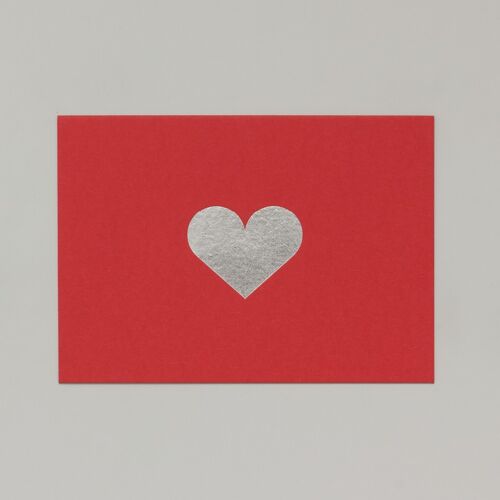 Heart Card - Silver