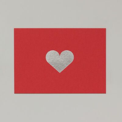 Heart Card - Silver