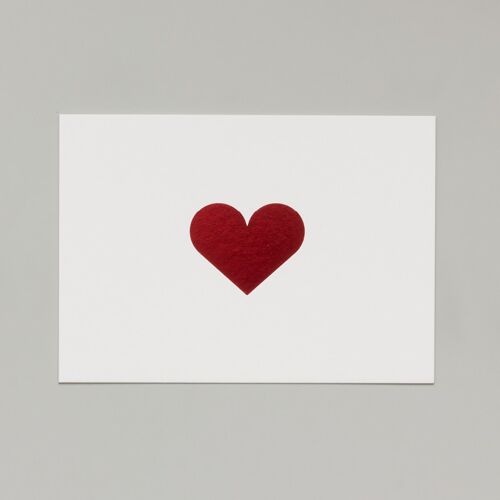 Heart Card - Red