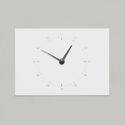 Tarjeta Reloj - Blanco