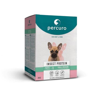 Percuro Insect Protein Puppy Small/Medium Breed Dry Dog Food 2KG