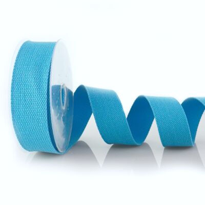 Heavy Duty 100% Cotton Webbing Light Blue 30mm x 10m