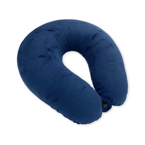 Travel Pillow, Microbeads, Navy Blue